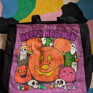 Disneyland Halloween Purple and Black Tote Bag